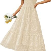 Womens Summer Chiffon Midi Dress
