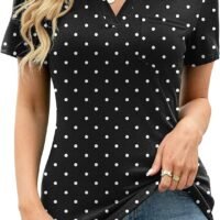 Womens V Neck Polo Shirts